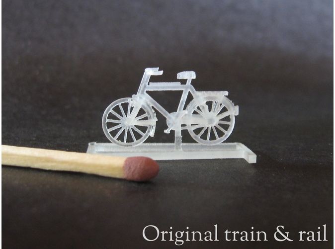Shapeways 3D Printing HO 1/87 old bicycles Shapeways 3D Printing HO 1/87 old bicycles
