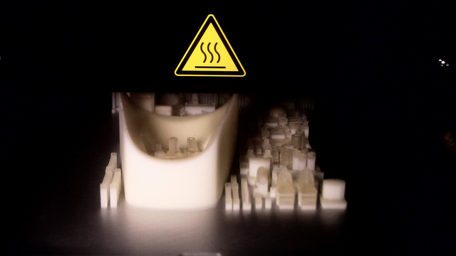 The Shapeways UV Cured Acrylic 3D Printer in Action