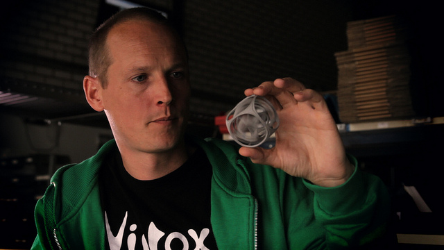Virtox with his 3D Printed Gyro the Cube