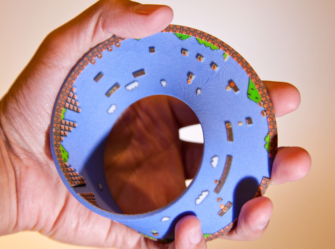 Super Mario Bros Mobius 3D Printed by Shapeways