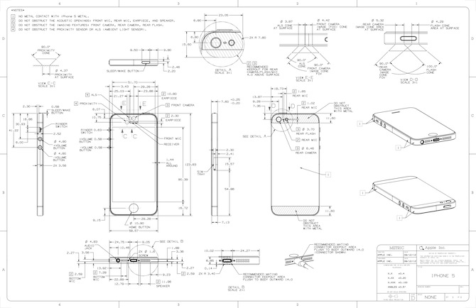iPhone 5 Dimensions to 3D Model and 3D Print