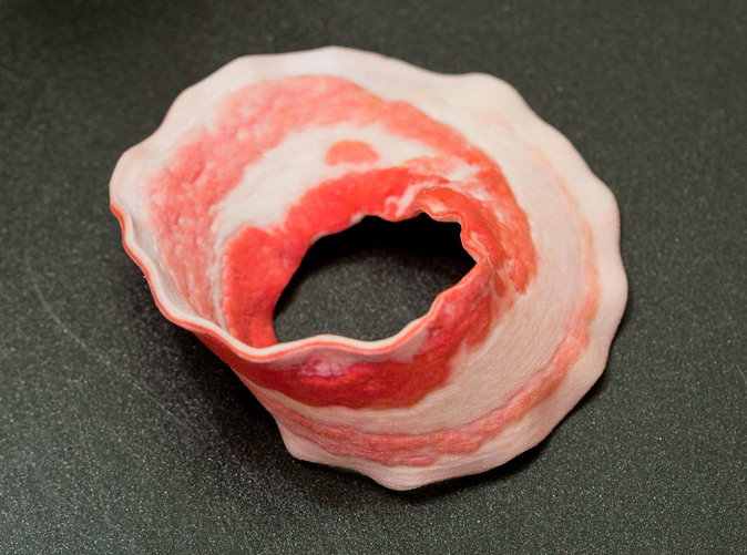 shapeways 3D Printed Bacon Mobius strip
