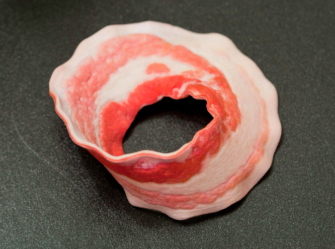 shapeways 3D Printed Bacon Mobius strip