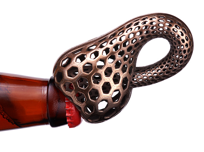 Klein Bottle Opener HOT from Shapeways 3D Printer in Metal