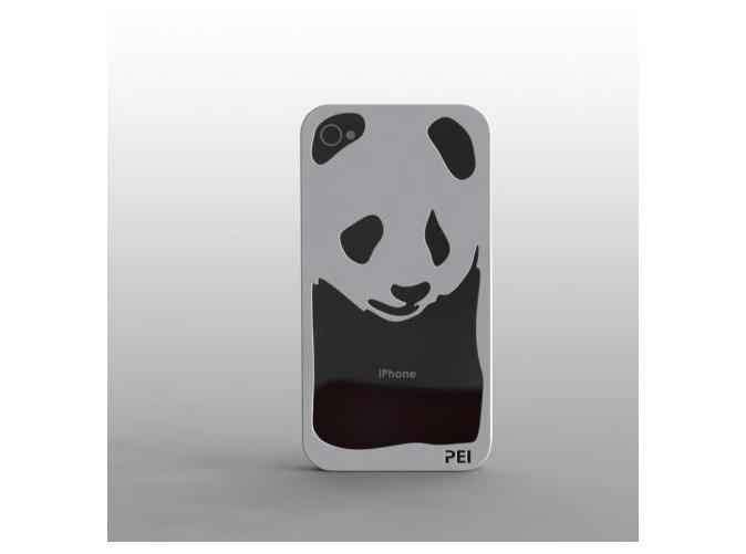 Shapeways 3D Printed Panda iPhone case