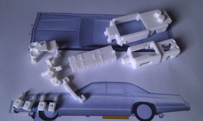 3D Printed Slot Car Chassis Shapeways