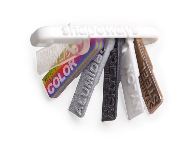 3D Printed material sample kit Shapeways