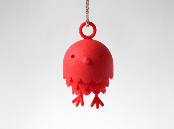 "Peep" Bird Pendant
