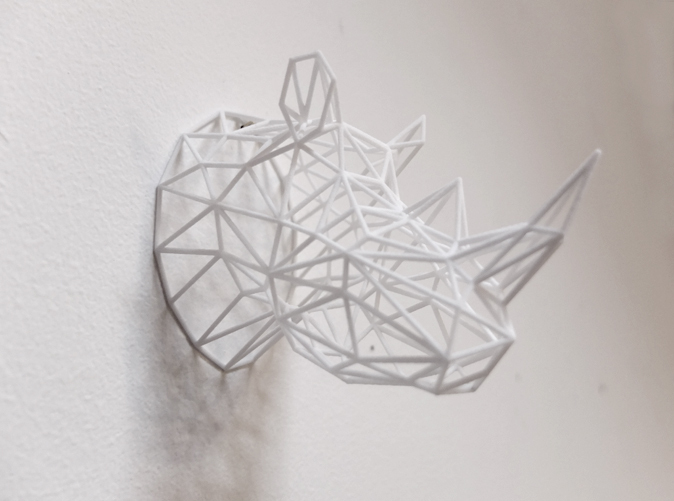 3D Printed Wire Rhino