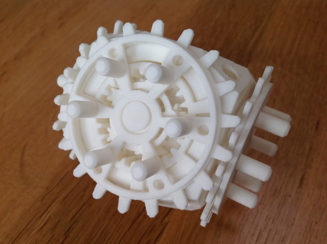 Steampunk Geared Cube