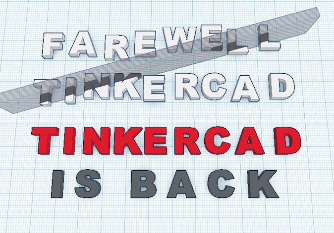 Shapeways Tinkercad is back