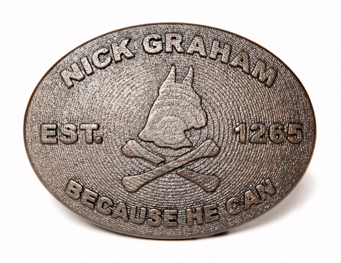 Because He Can Belt Buckle by Nick Graham, 3D Printed by Shapeways