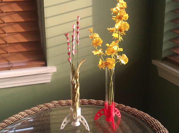 rocket test tube vase 3D print Shapeways