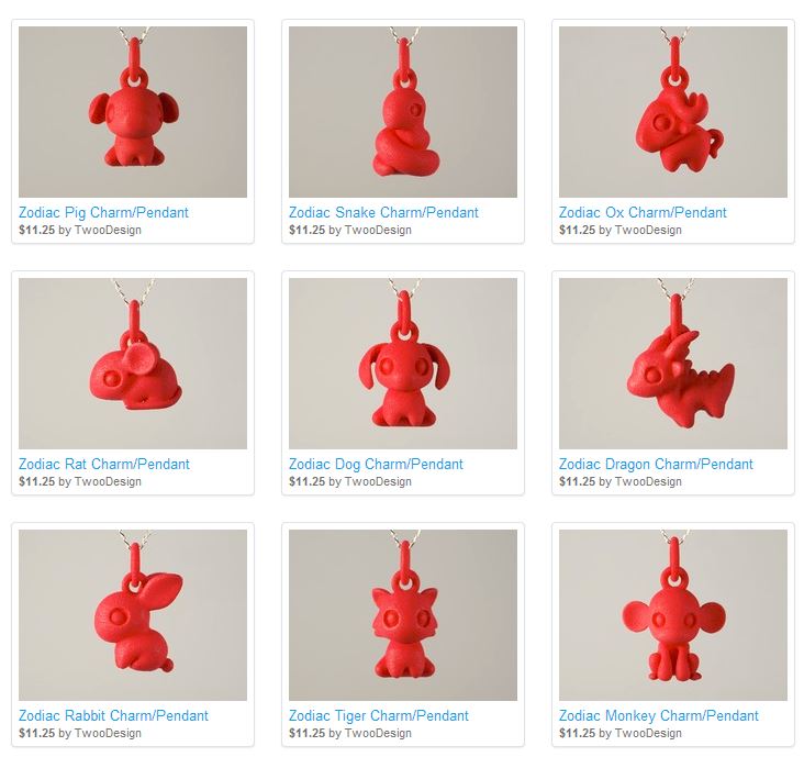 3d print animal zodiac shapeways