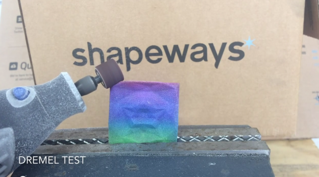 Shapeways Full Color Plastic 3D Printing is machinable