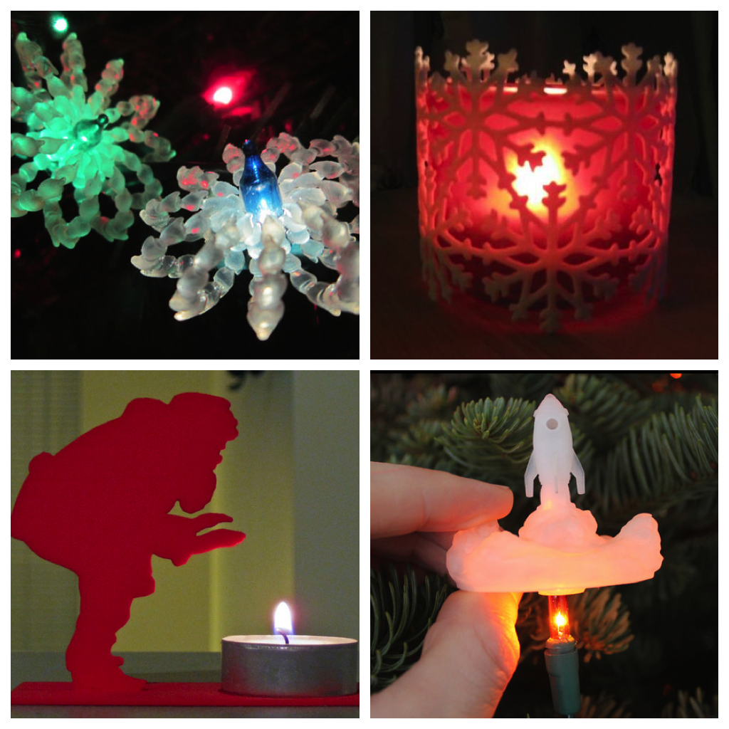 3D printed holiday decor