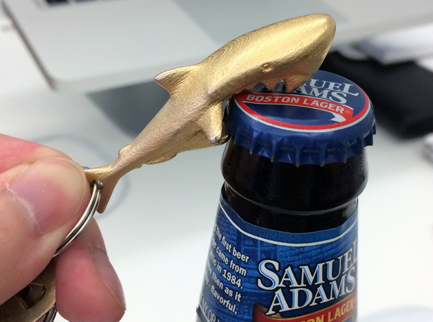 shark 3D printed bottle opener