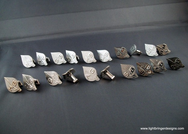 3D printed custom wedding cufflink