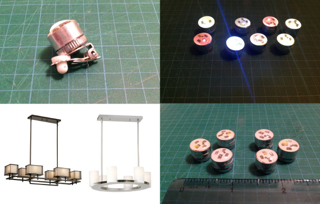 3D printed dollhouse light 1:12 scale