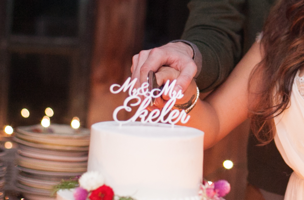 3D printed wedding cake topper