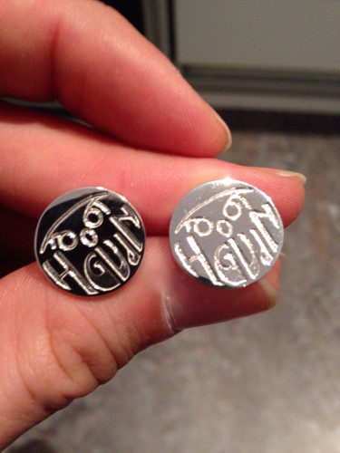 3D printed wedding favors cufflinks groomsmet