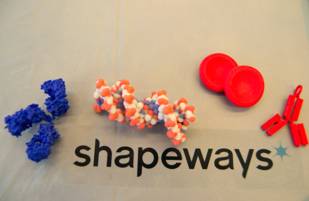 3D printed scientific models, molecules, DNA model