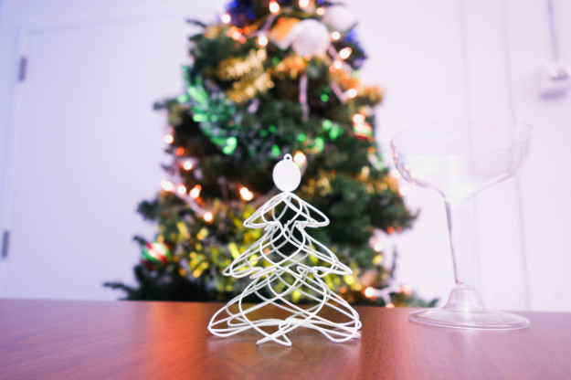 Twisted tree Christmas ornament by interessander