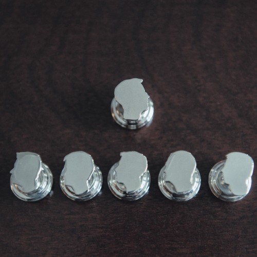 3D printed silver cufflinks