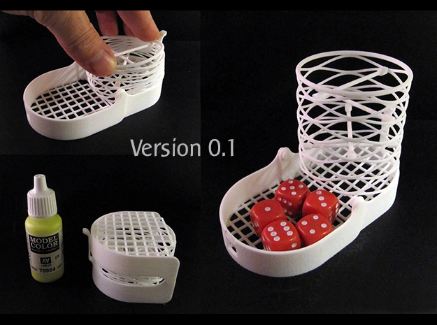 Mini Dice Tower, foldable by Roolz
