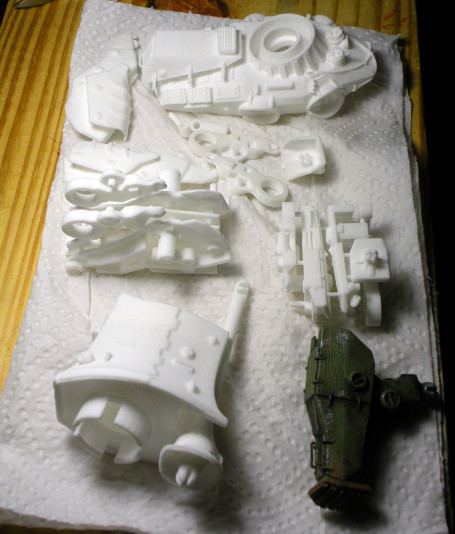 3Dprinted Dieselpunk ww2 soviet Russia tank Shapeways NoahLI