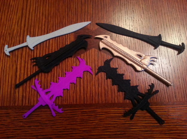 Mike Craughwell MikeChthulhu Big Giant Swords Discover Channel 3D printing Shapeways lego minifigures Mike Craughwell MikeChthulhu Big Giant Swords Discover Channel 3D printing Shapeways lego minifigures