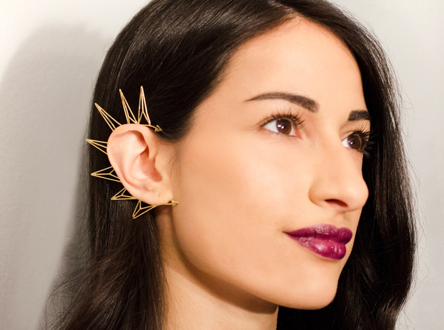 The Brass Triangles Earcuff by 3different