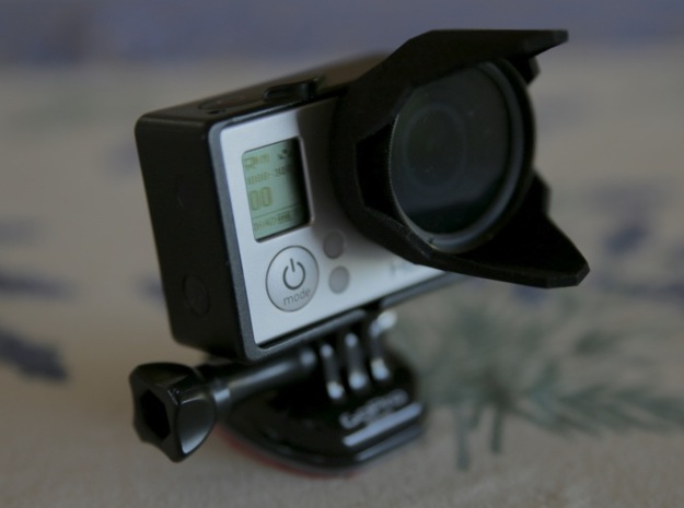 Sun hood and 37mm filter holder for GoPro by My GoPro Kit