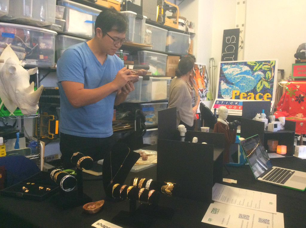 Shapeways designer and sculptor Paul Liaw showcased his jewelry designs