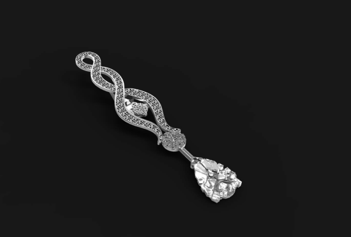 A heel jewelry attachment designed for TooShoos