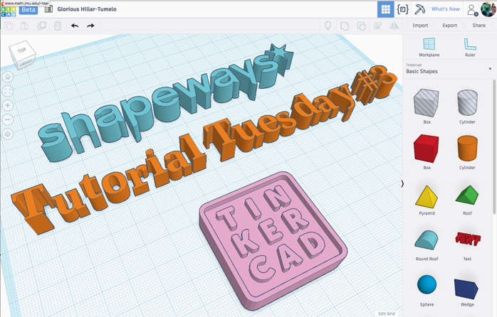 Tutorial Tuesday 3 Beginner 3d Design With Tinkercad Shapeways Blog