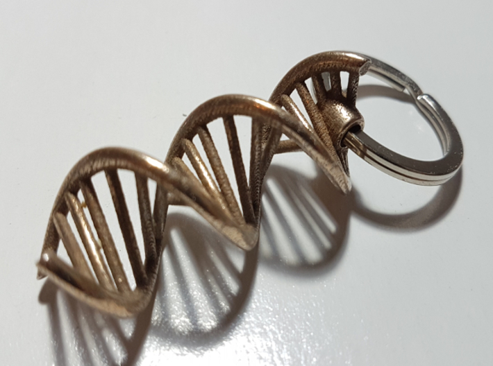 double helix keychain Fusion 360 3D design