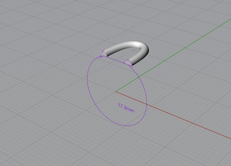 Solid U extruded for U-shaped ring