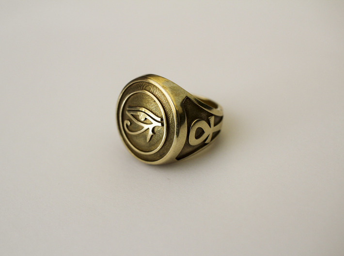 signet ring egyptian statement 3D printed jewelry