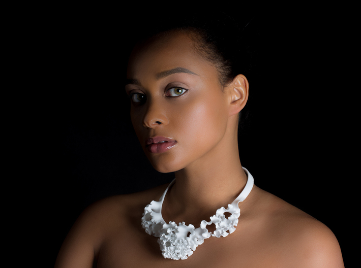 flora collar 3d printed jewelry