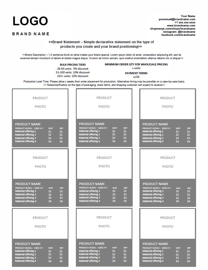 free line sheet template download