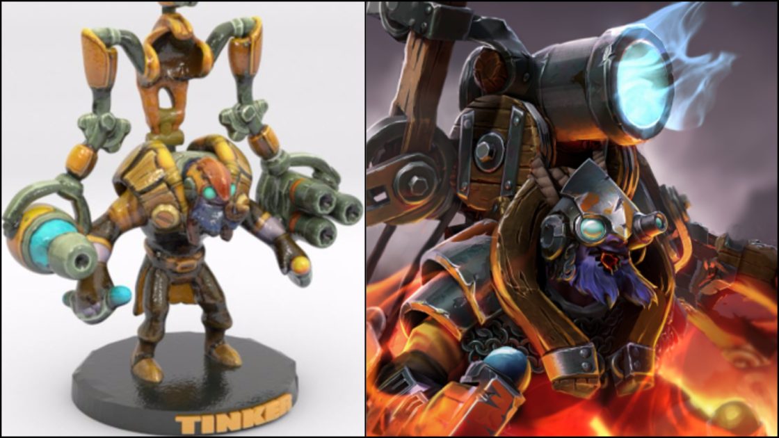 Tinker figurine from Dota 2