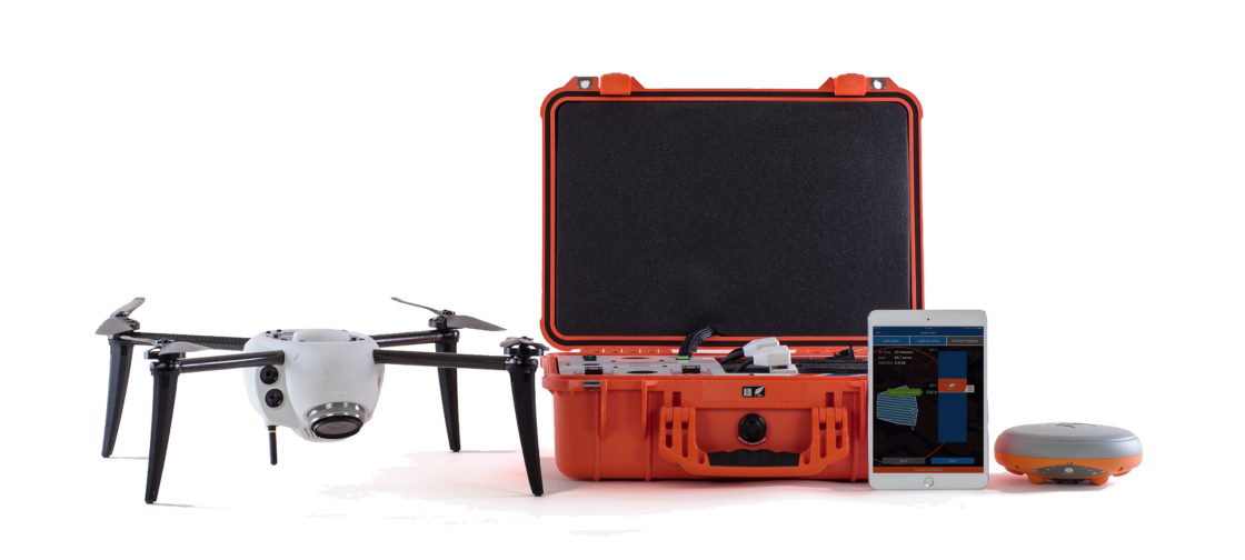 The Kespry Aerial Intelligence Platform, which allows users to design and launch autonomous aerial drone surveying missions