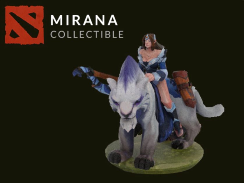 Valve games Mirana Dota 2 hero statue