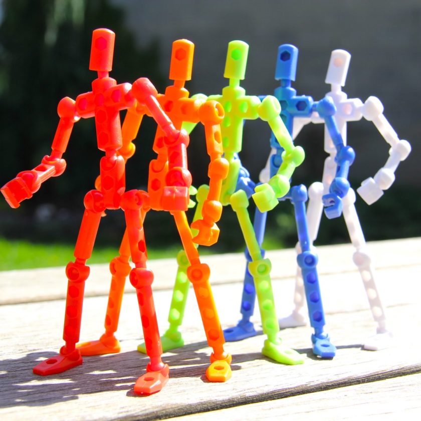 3d printed robot action figures