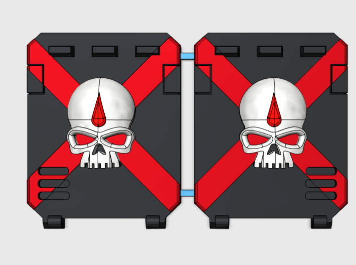 3D printed Death Team: M2a Troop Tank Doors