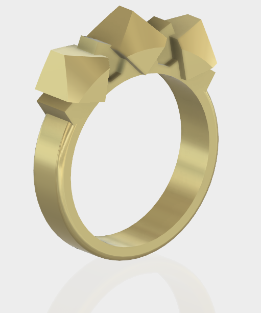 Blender 3D model of 3D printed ring