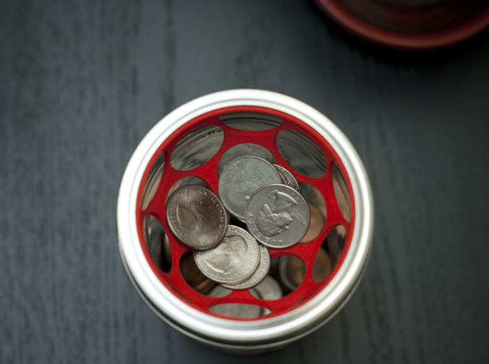 3D printed quarter catcher coin filter
