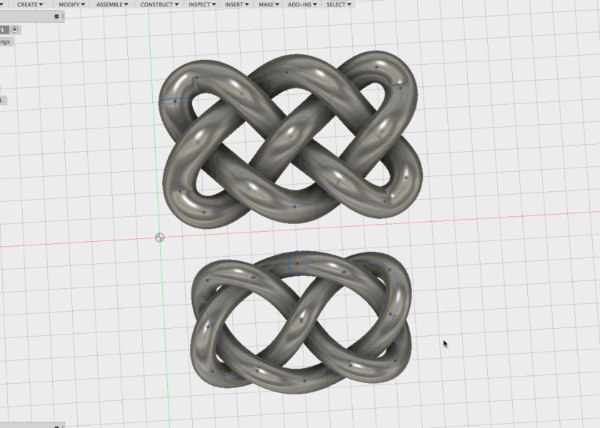 Fusion 360 Tic Tac Toe Drawing 