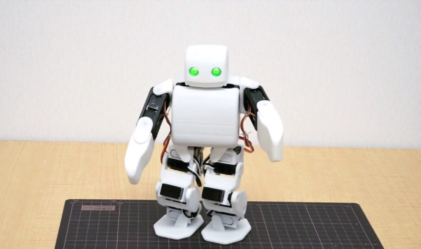 The PLEN2 robot, built with 3d printed parts